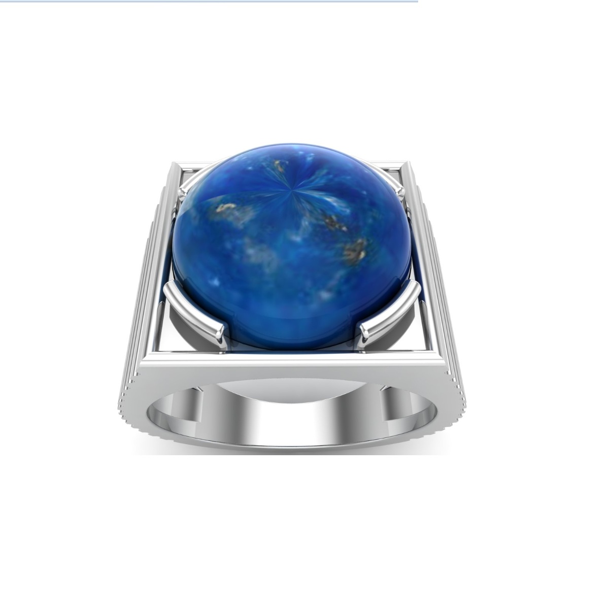 Bague lapis lazuli argent Murcia chevaliere